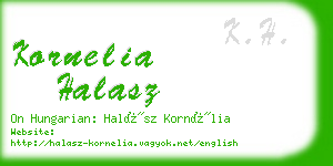 kornelia halasz business card